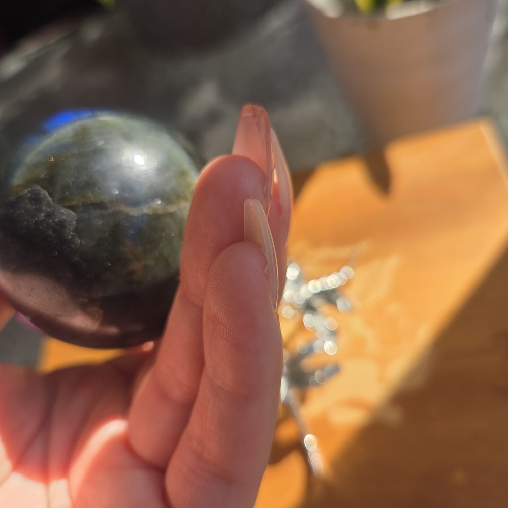 Labradorite Sphere - Picture 6 of 7
